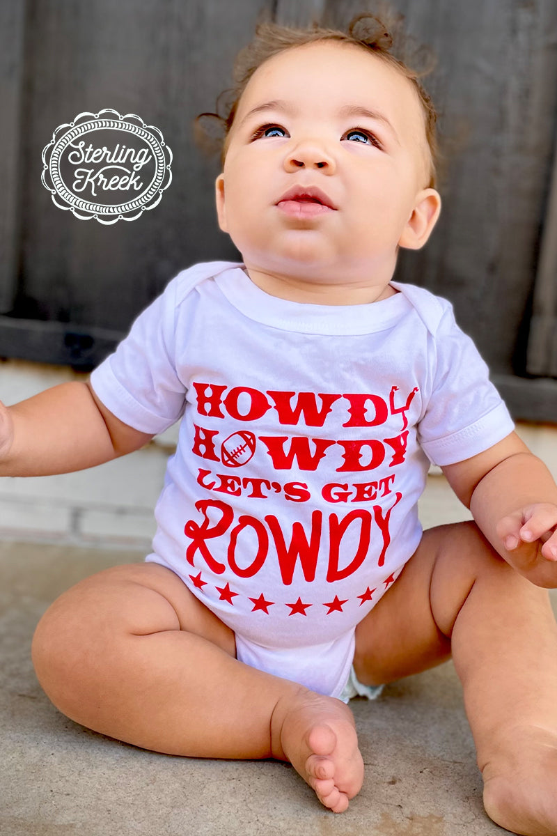 Who's ready for some football!!! This shirt is perfect for the season! We wanted something to really stick out in the stands, so here you go! The red letters really pop off this white shirt! The unisex fit makes this shirt great for all shapes and sizes! 