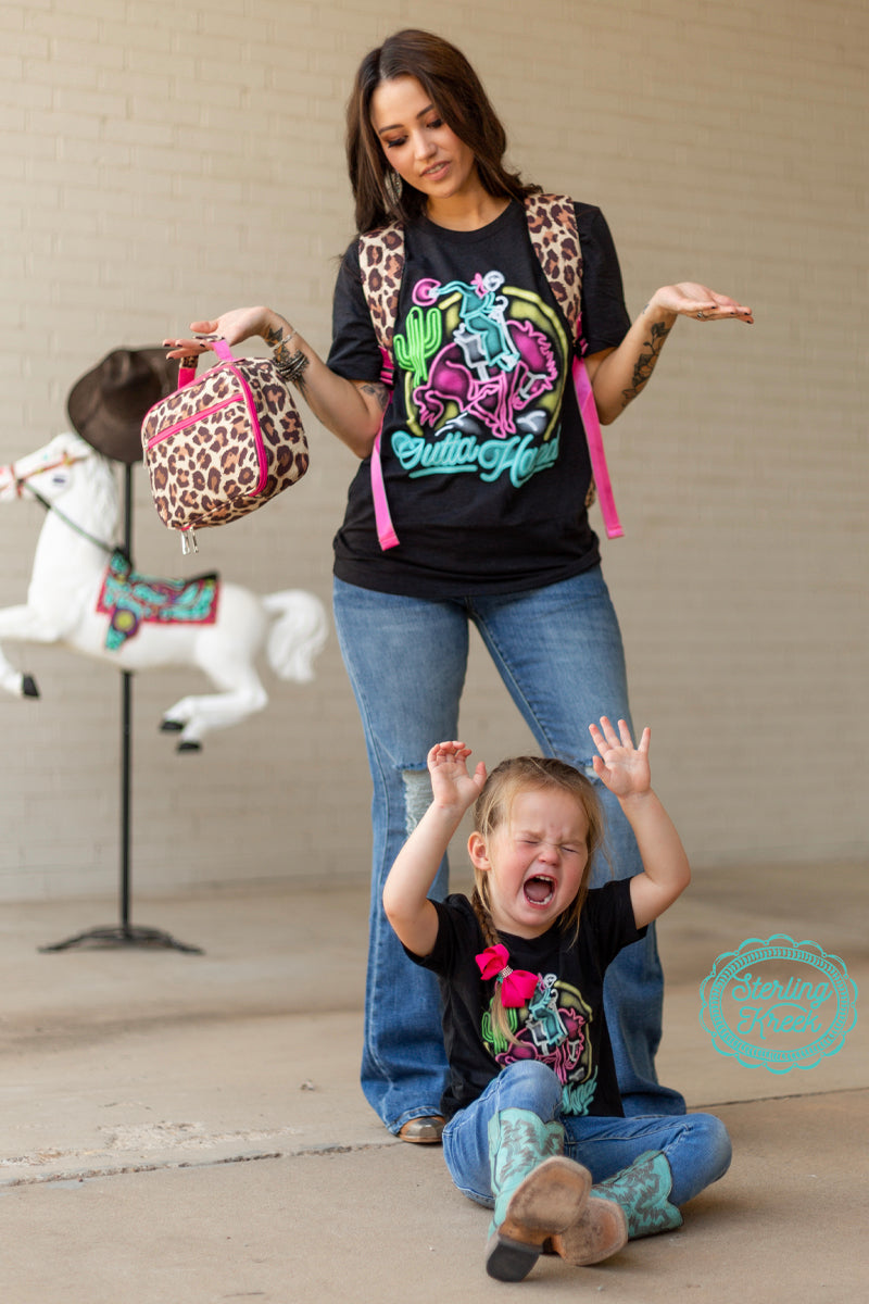 This shirt is perfect for your "out of hand' kiddo! This shirt features a vibrant neon light inspired design! Kids love bright and fun colors, so we are really proud of this one! The dark base color really allows for the design to pop off the shirt!  MSRP: $25+